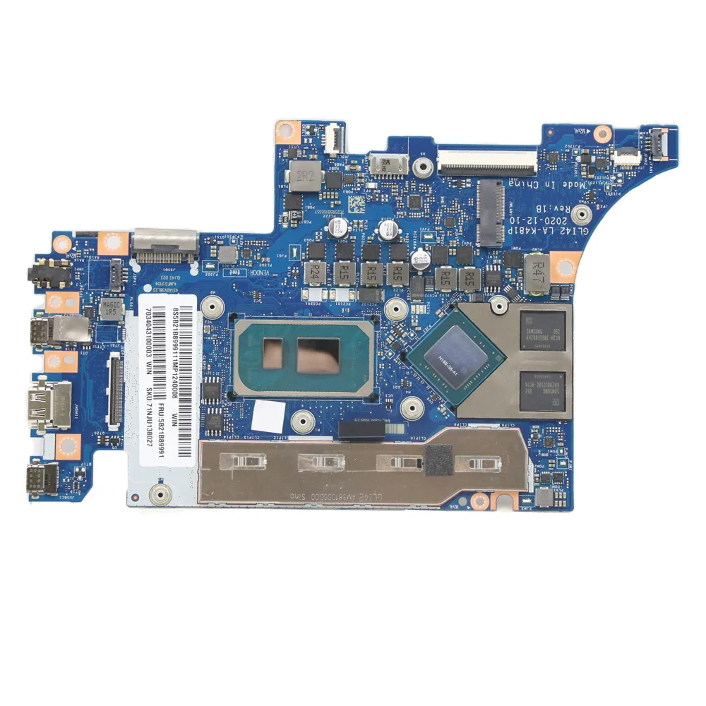 LA-K481P For Lenovo Ideapad 5 Pro-14ITL6 Laptop Motherboard Notebook Mainboard With I5-1155G7 CPU GPU MX450 16G Tested 100% Work