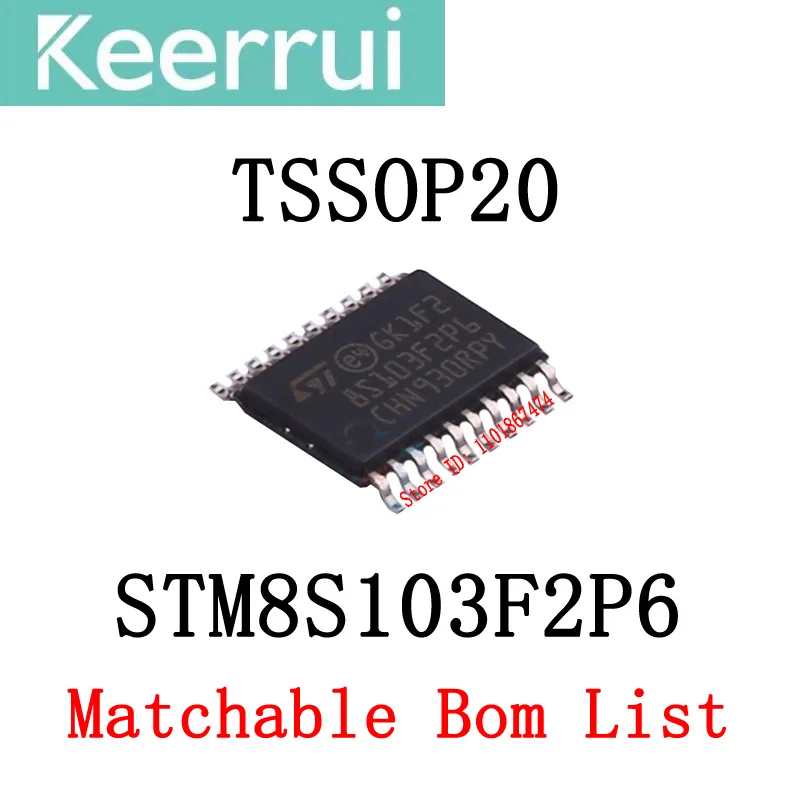 1~1000pcs/LOT 100% brand new original STM8S103F2P6 TSSOP20 STM8S 8S103F2P6 SOP20 STM MCU IC chip (can match BOM list table)