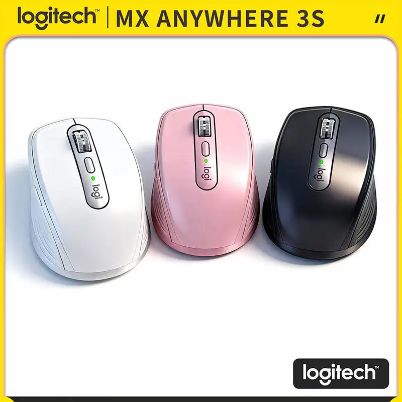 

Компактная мышь Logitech MX Anywhere 3S, эргономичный дизайн, перезаряжаемая, с быстрым прокруткой для портативных ПК Mac