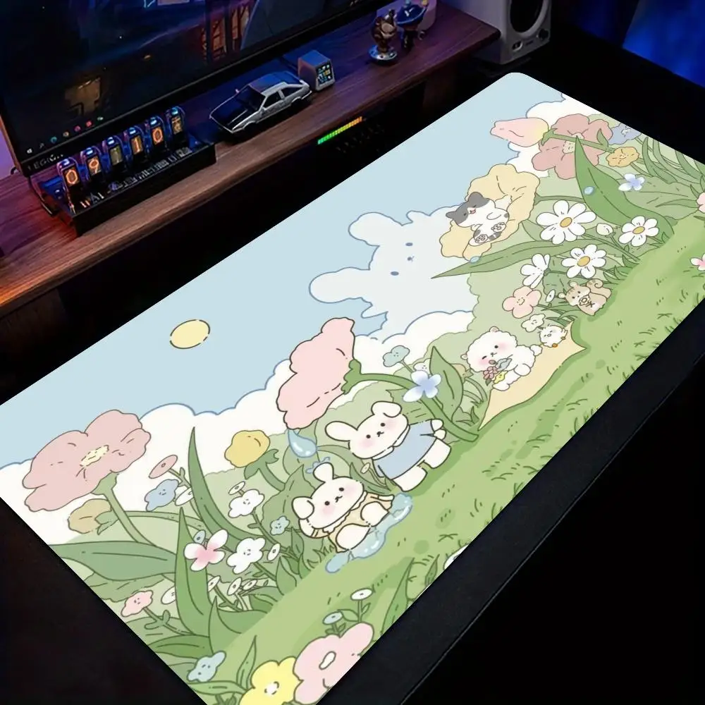 Alas Desktop Kawaii Alas Mouse Anime Alas Meja Alas Gaming Karet Antiselip Aksesori Pc Tahan Lama Alas Mouse Kantor Laptop