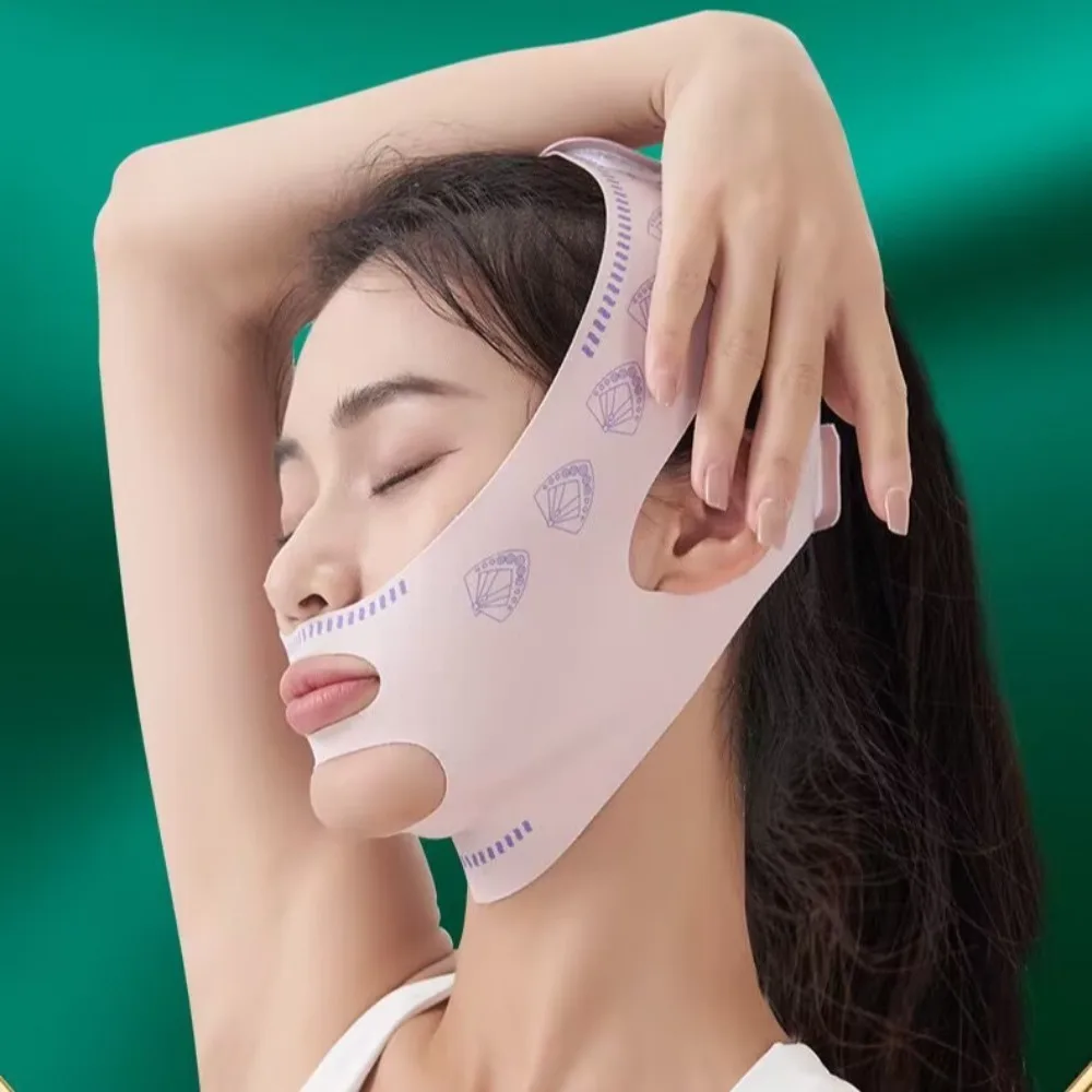 Reduce Double Chin Lift Up Face Strap Belt Mask Elasticity Anti-Wrinkle Lift Oval Mask Reusable Beauty Face Slimming Strap Sleep