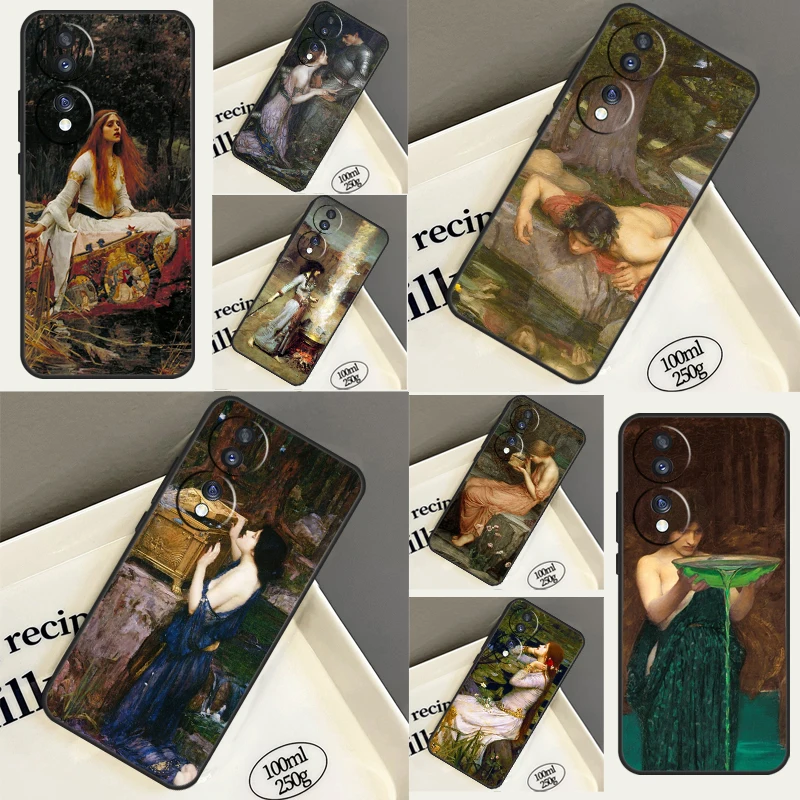 John William Waterhouse Case For Huawei P30 Pro P40 P20 Lite P Smart Z Nova 9 Honor 70 50 X8 X9a Magic 5 Pro Cover