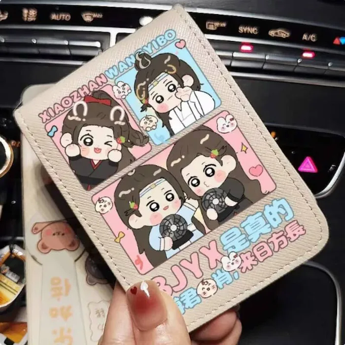 

Chinese Star Xiaozhan Yibo Wang Fashion Wallet PU Purse Card Cash Holder Bag Cosplay Gift B2064 Anime