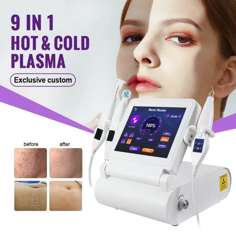 

Facial Lifting Skin Rejuvenation Repair 3 Handle Ozone Jet Plasma Pen Hot Cold Plasma Machine