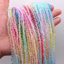 Gradient Color High quality Triangle Crystal Glass Beads 4mm 135pcs Loose Spacer Beads For Jewelry Making DIY Earring Necklace