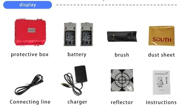 

Недорогой тахеометр SOUTH NTS-362R10U с зарядным устройством R3 Ts06 и аккумулятором Ts09 для геодезических работ