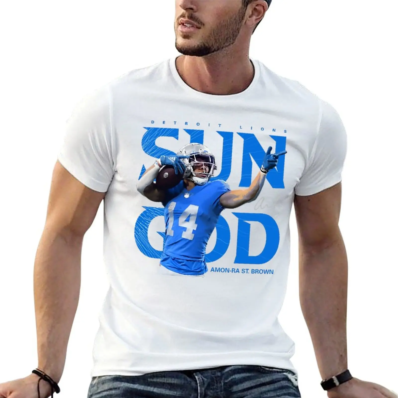 

Amon sport Ra St. Brown Sun God T-Shirt t shirts for man cotton funny man t shirt graphic T-Shirt