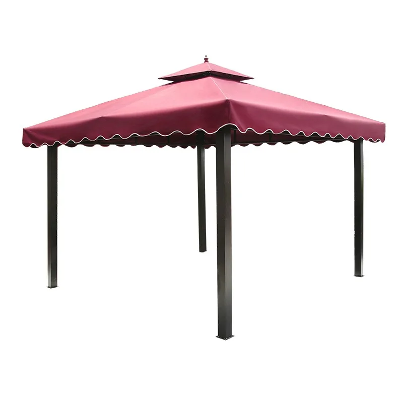 Thatched Pavilion Outdoor Courtyard Garden Four Corner Pavilion Outdoor Yard Villa Homestay Tent Advertising Awning