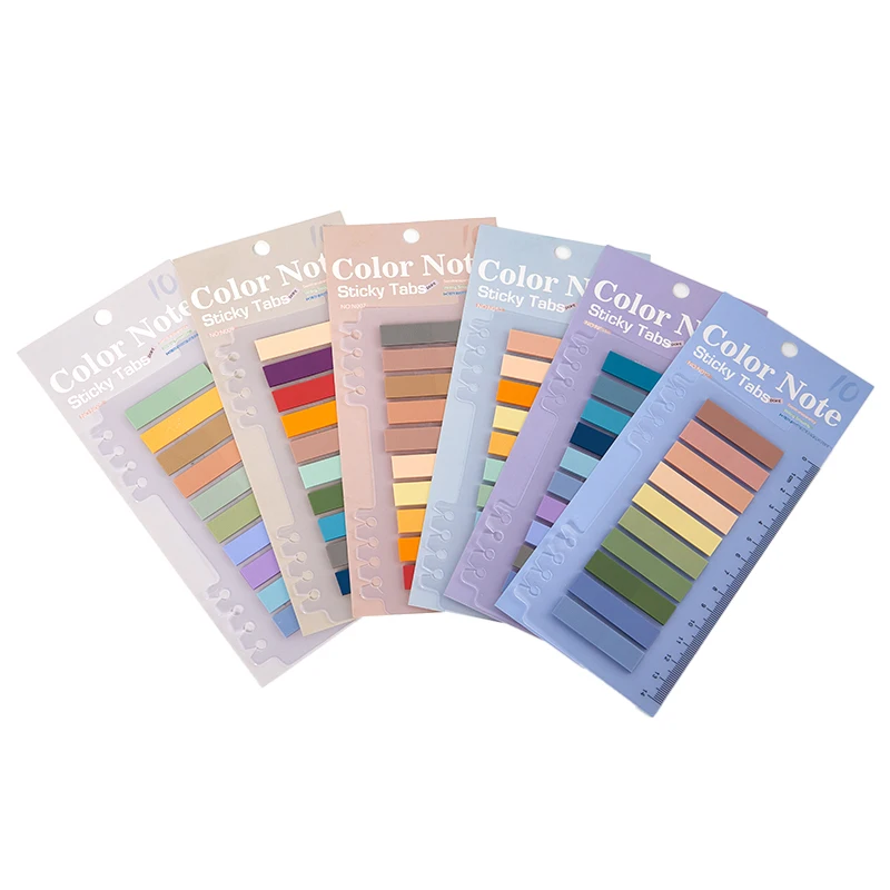 200sheets Morandi Sticky Tabs Sticky Notes Tabs Page Markers Memo Pad Stickers Notepad Book Annotation Office School Cute