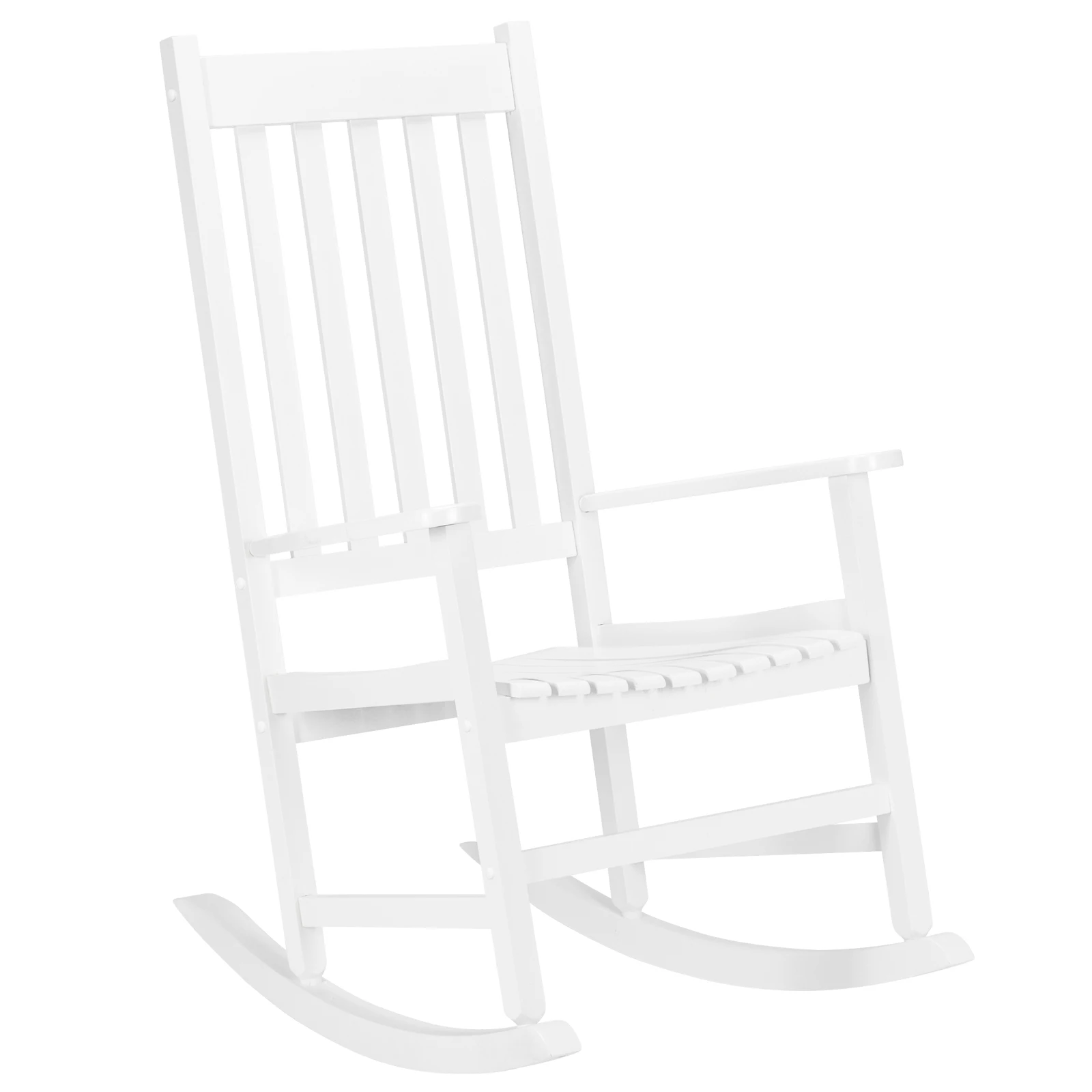 68.5*86*115CM Square Wooden Rocking Chair White