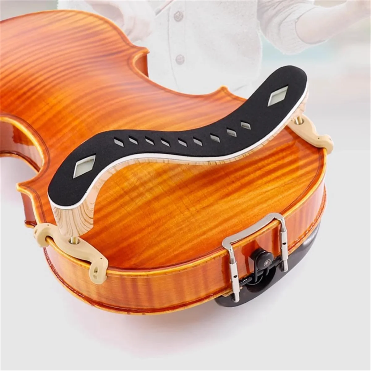 ABMO  Violin Shoulder Rest, Violin Chin Rest for 4/4 Size, Shoulder Rest with Adjustable Design for Height Violin Parts