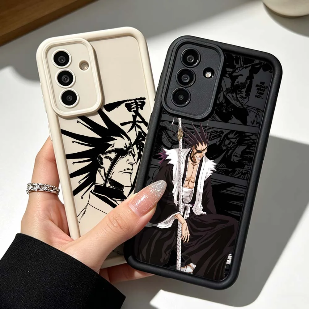 Luxury Anime B-Bleach Silicone Case For Samsung Galaxy A71 A57 A56 A55 A54 A53 A52s A17 A16 A06 Eye Ladder Phone Case