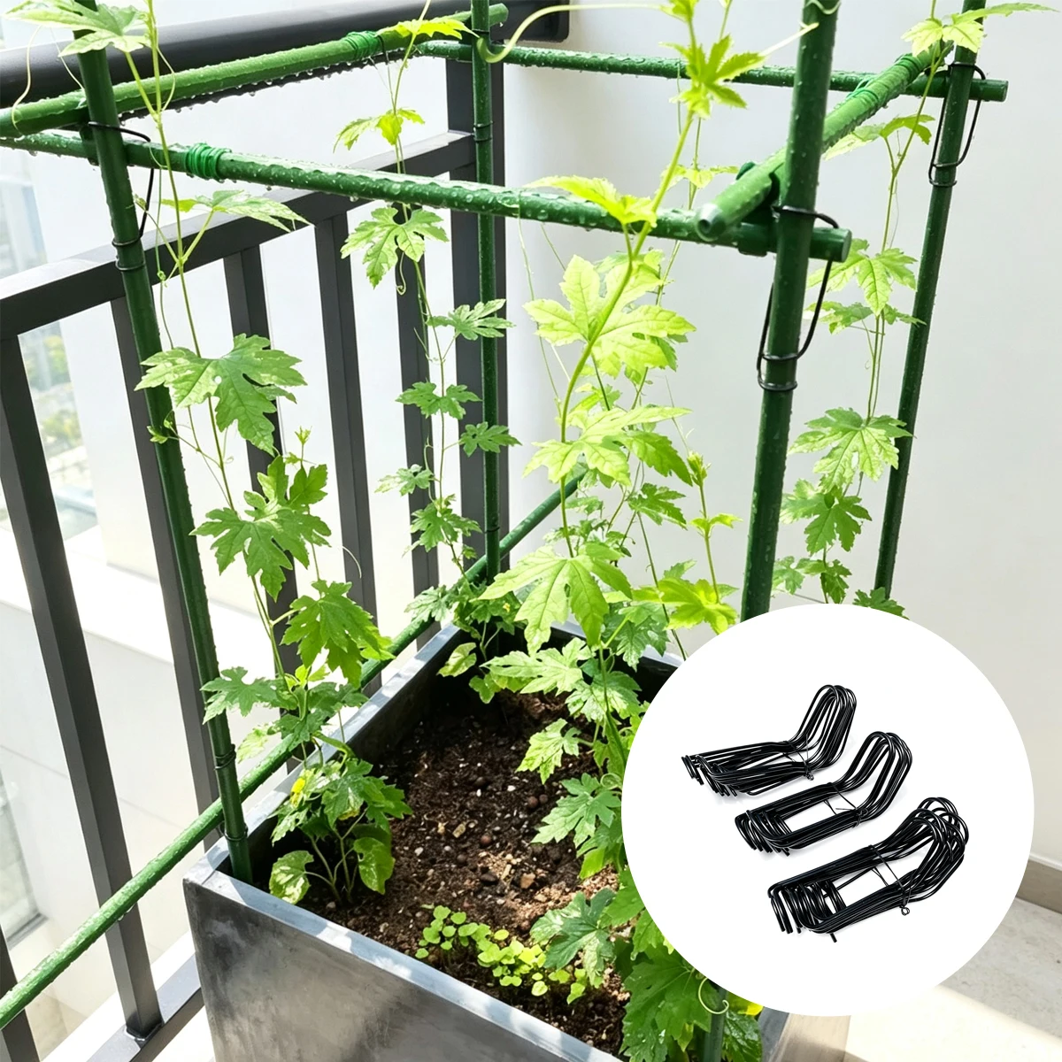 Garden Plant Holder Planting Gadget Climbing Grid Frame Fixing Clip Growth Support Gardening Supplies Vegetable Products Tools
