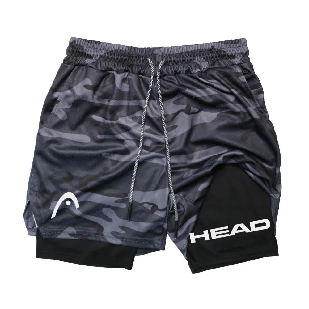 Shorts de course Anime Berserk pour hommes, fitness, gym, entraînement, 2 en 1, séchage rapide, jogging, double couche, été