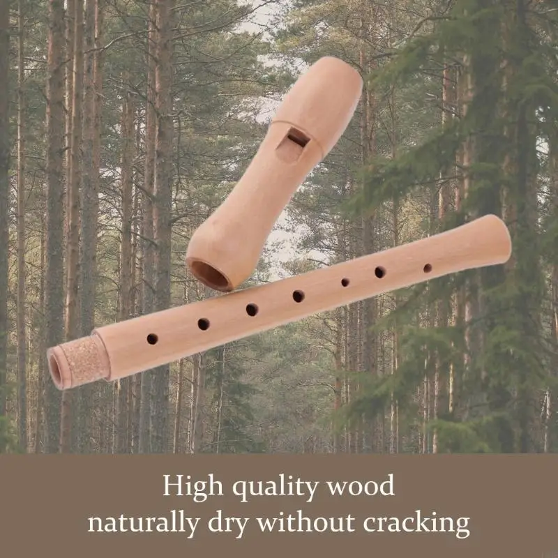 German Fingering Treble Flute Soprano Recorder Instrument C 8 Holes