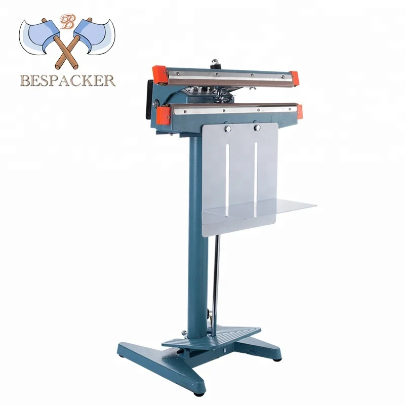 Bespacker PFS-350 Double seals type aluminum body foot sealer sealing machine for plastic bag