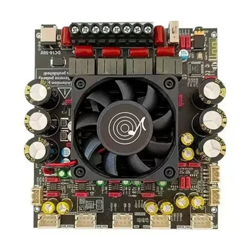 

ZK-AS21P TPA3255*2 2.1 Channel Bluetooth Power Amplifier Board 300W+300W+600W High Power Low Noise Audio Power Amplifier Module