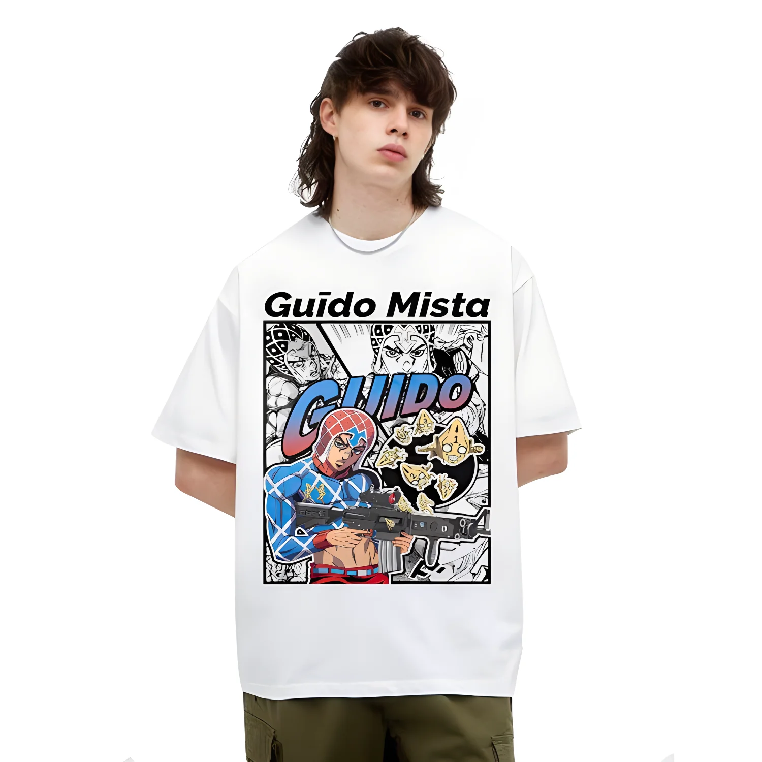 Summer 2024 new short sleeve Flame text printed High street Harajuku casual cotton short sleeve T-shirt