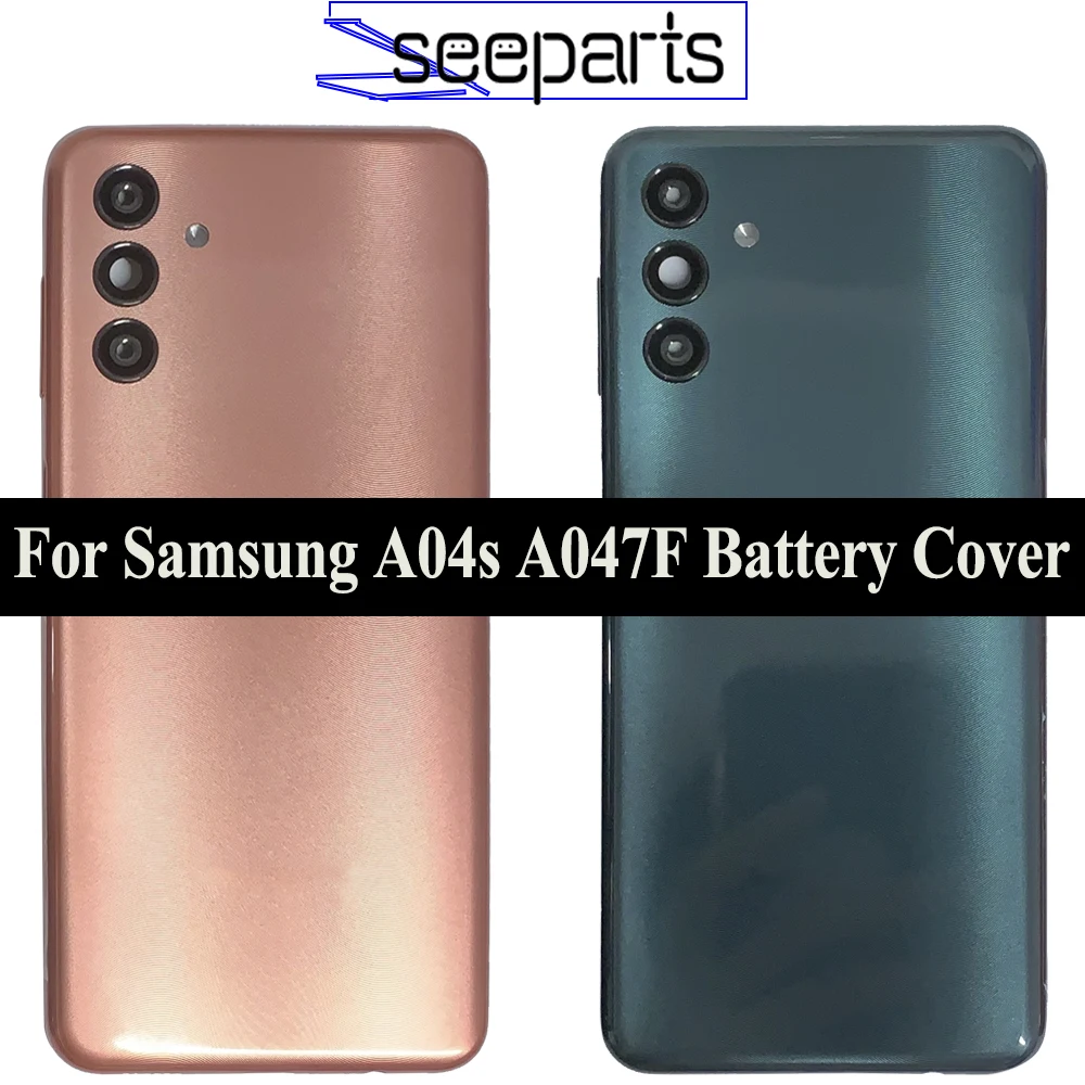 New Cover For Samsung Galaxy A04S Back Battery Cover Door Rear Housing Replacement Parts A047F A047F/DS A047F/DSN Battery Cover