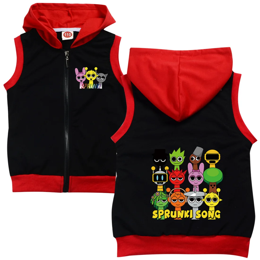 

Game Horror Sprunki Hoodie Kids Sprunky Incredibox Clothes Teen Boys Zipper Jacket Children Pullover Sweatshirt Girls Hoody Coat