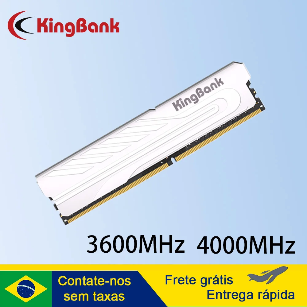 Memória original KingBank DDR4 8GB 16GB 32GB RAM para jogos