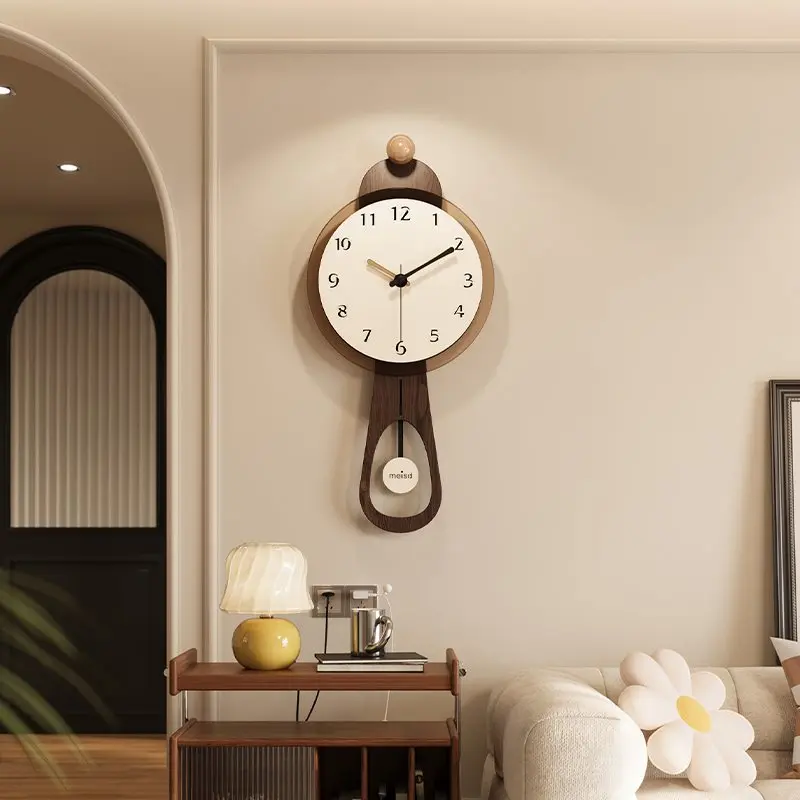 

Art Silent Living Room Restaurant Household Use Creative Wall Hanging Restaurant Bedroom Decorate Wall Clock Modern Design