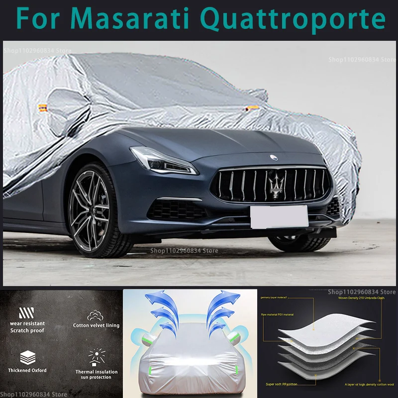 

For Masarati Quattroporte 210T Full Car Covers Outdoor Sun uv protection Dust Rain Snow Protective Auto Protective cover