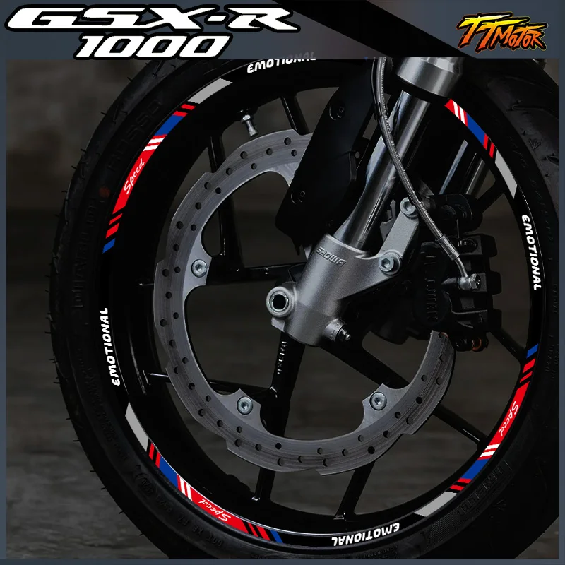 

Wheel Hub Rim Stripe Tape Sticker Motorcycle Accessories Vinyl Reflective Inner Ring Moto Decals For GSXR 1000 GSX-R Moto