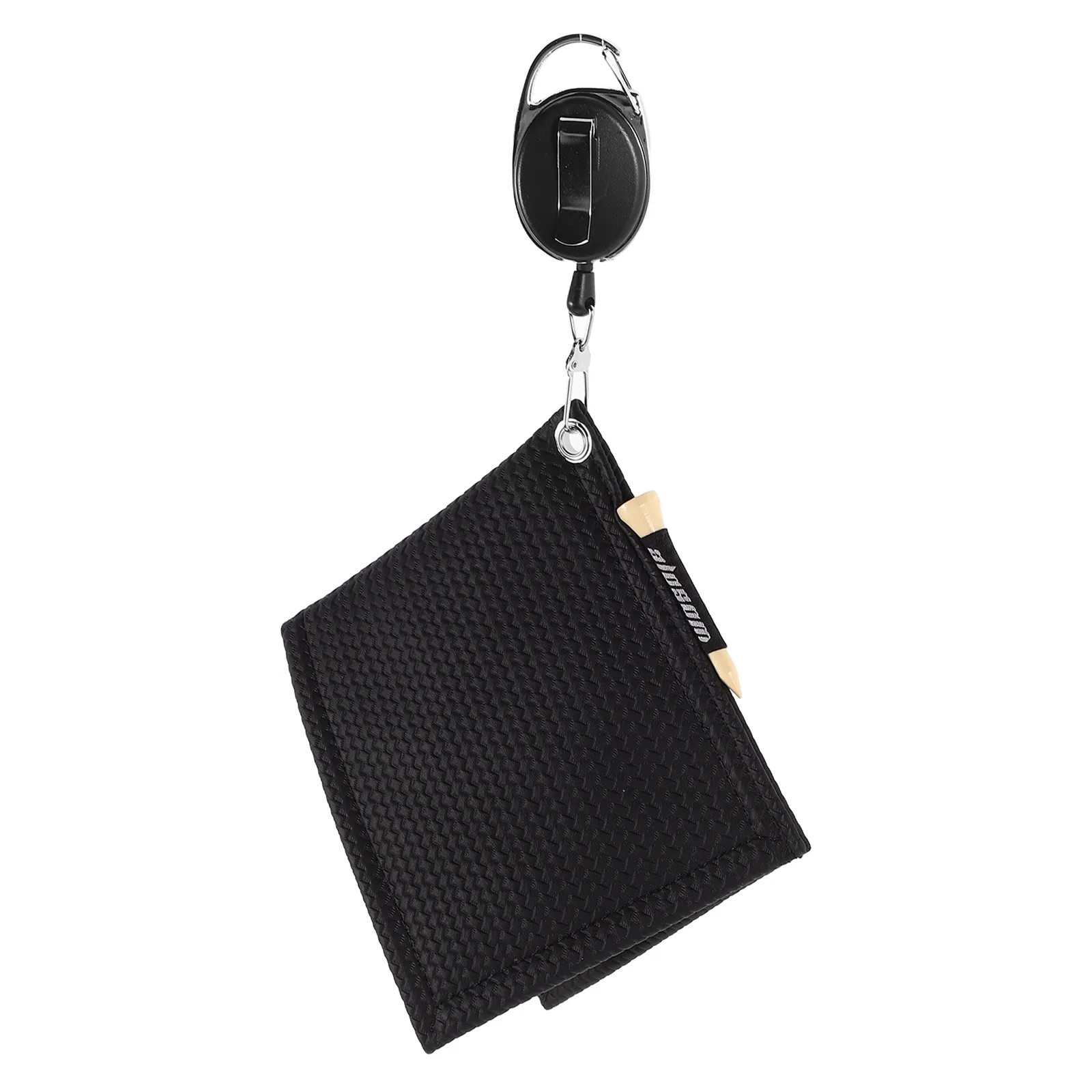 

1pc Golf Club Cleaning Towel Portable Retractable Rope Soft PU Material Balls Wipes Accessories Women Bag Kit Equipment