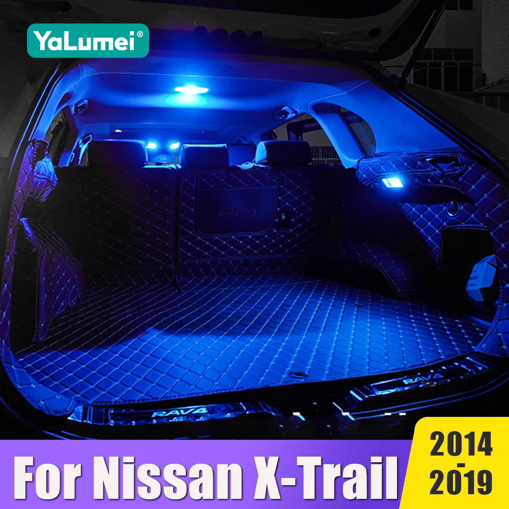 

For Nissan X-Trail X Trail XTrail T32 2014-2017 2018 2019 Car LED Lights Rear Row Reading Light Trunk Bulbs Interior Accessories