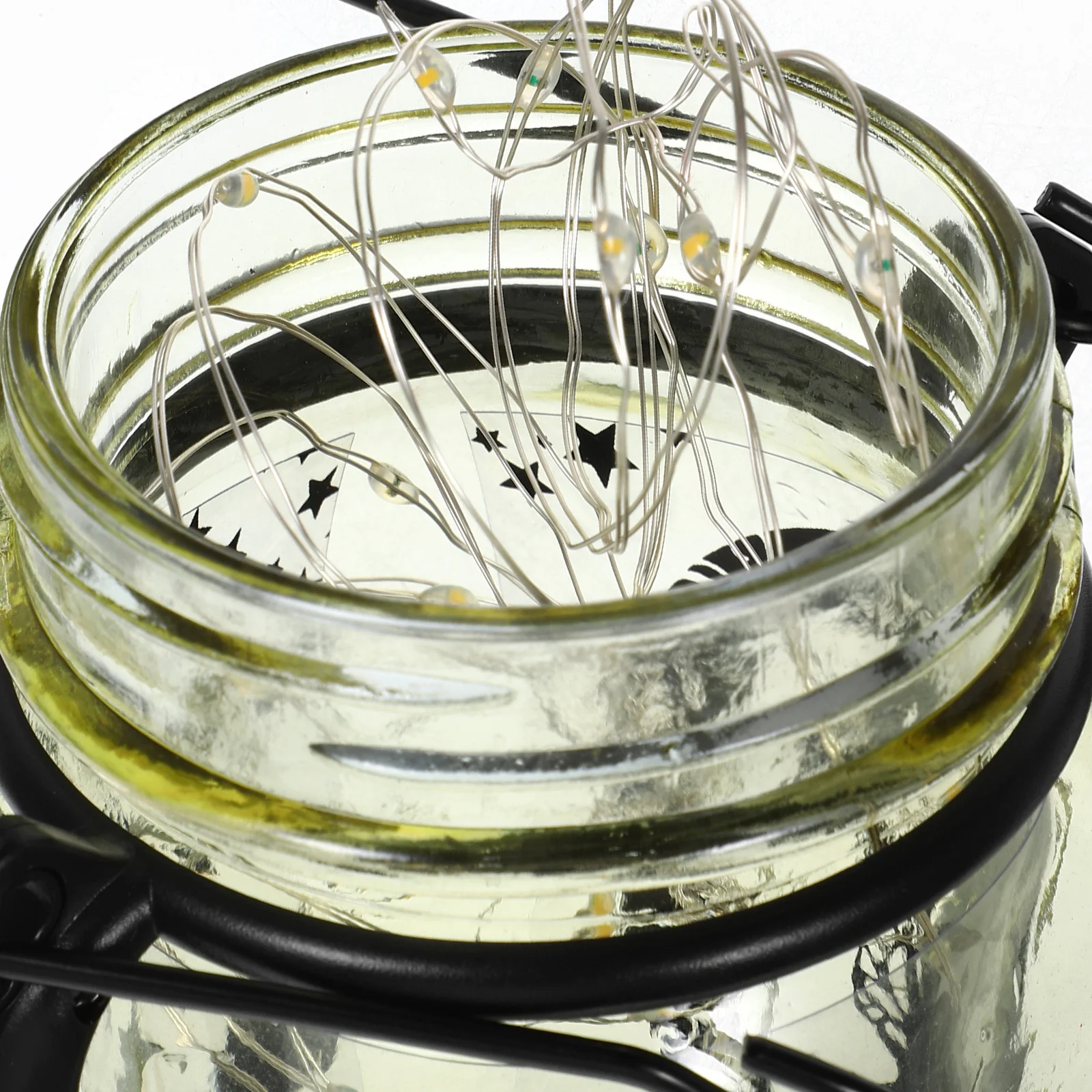 

2Pcs Solar Jar Lanterns Glass Iron Hanging Retro Outdoor Garden Lights Waterproof Jar Hanging Light