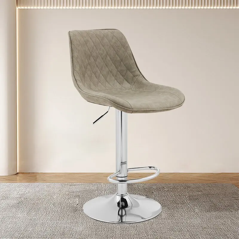 Cadeira Alta Nórdica para Bar, Elegante, para Sala de Estar e Café, Minimalista de Madeira, Relaxante, Taburete Alto, Móveis para Varanda