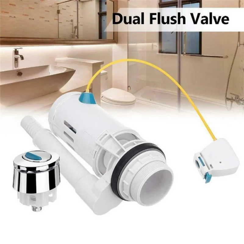 Seats Toilet Valves Universal Water Tank Dual Fill Drain Valves Button Water Tank Part for Home Seats Toilet
