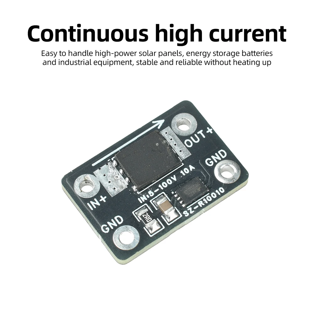 25A 30A Ideal Diode Module DC 5-100V Wide Voltage Range for Anti Reverse Current Solar Battery Protection Zero Heat Modules