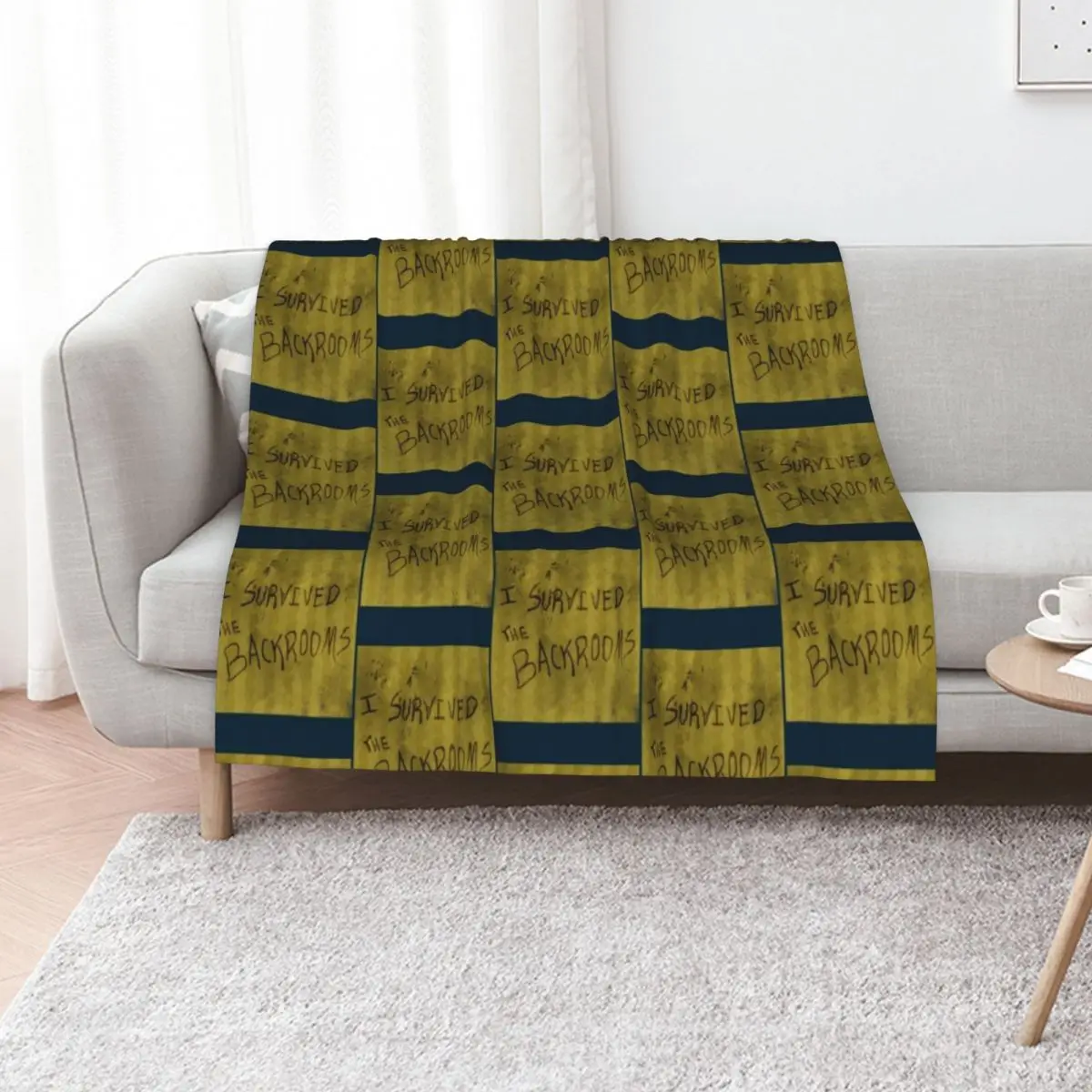 I survived the backrooms1 Throw Blanket For Baby sofa bed For Sofa Thin Luxury Throw Multi-Purpose Shaggy Blankets