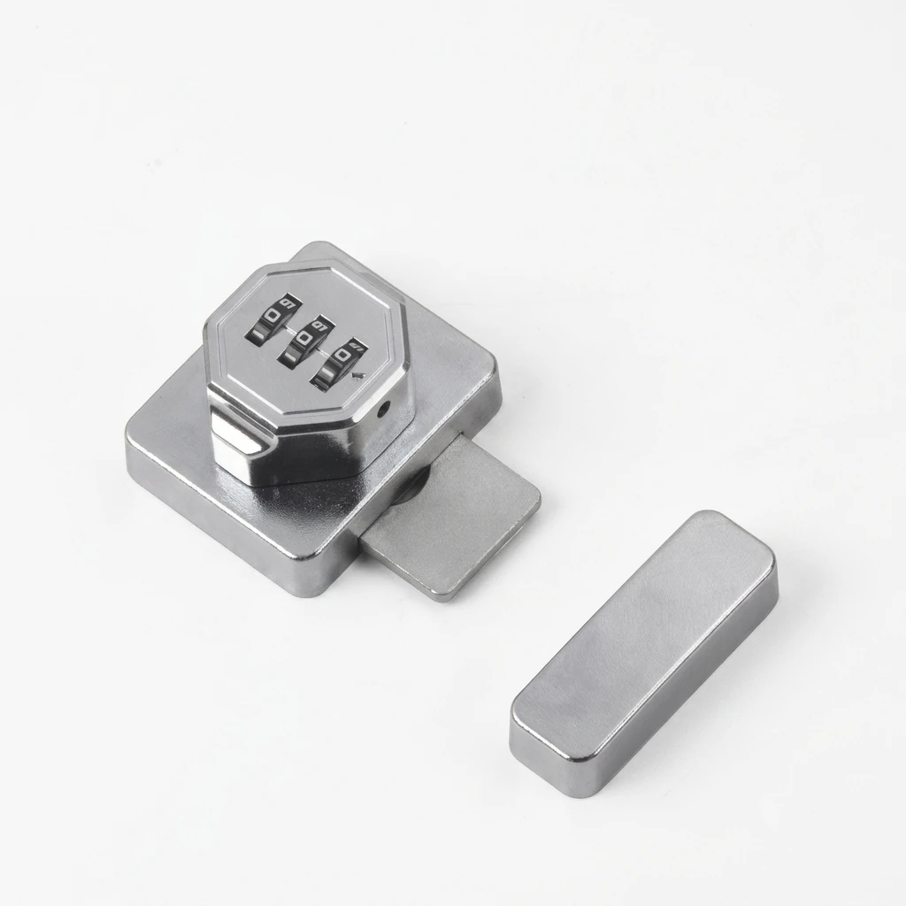 No Drilling Drawer Password Lock ABS Zinc Alloy Cabinet Door Latch For Home Office Furniture