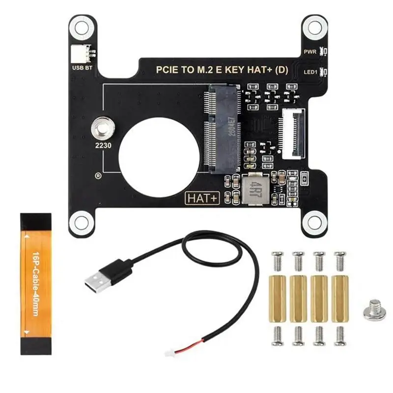 Reliable-For BE200/AX210/AX200/RTL8822CE Compatible For Raspberry Pi 5 Pcie To M. 2 E KEY NGFF USB Bluetooth Adapter,For BE200/A
