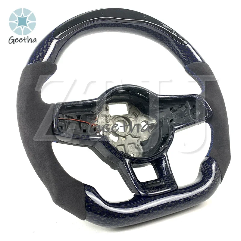 

2015-2018 For Volkswagen Golf GTI MK7 Sport Carbon Fiber Steering Wheel LED Display Upgraded Blue Interior for Automotive