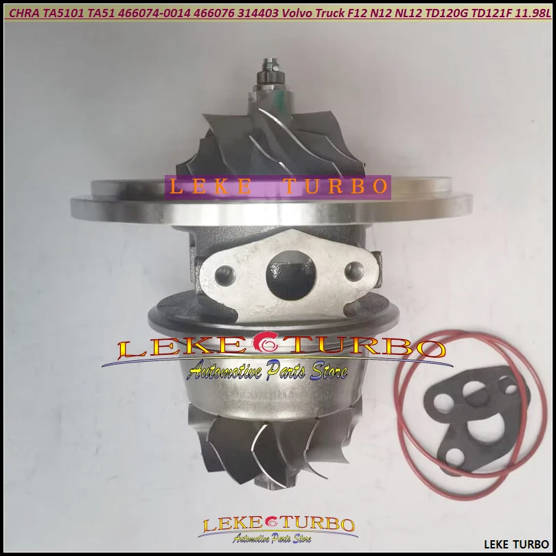 WW TURBO Cartridge Core CHRA TA5101 TA51 466074 466074-0014 466074-0019 466076-0014 For Volvo Truck F12 N12 NL12 TD120G TD121F