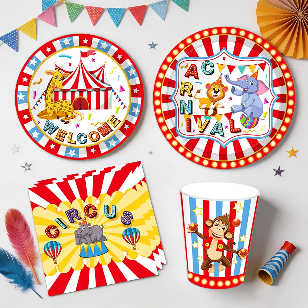Circus Carnival Party Tablewar - Table Cloth Disposable review and price
