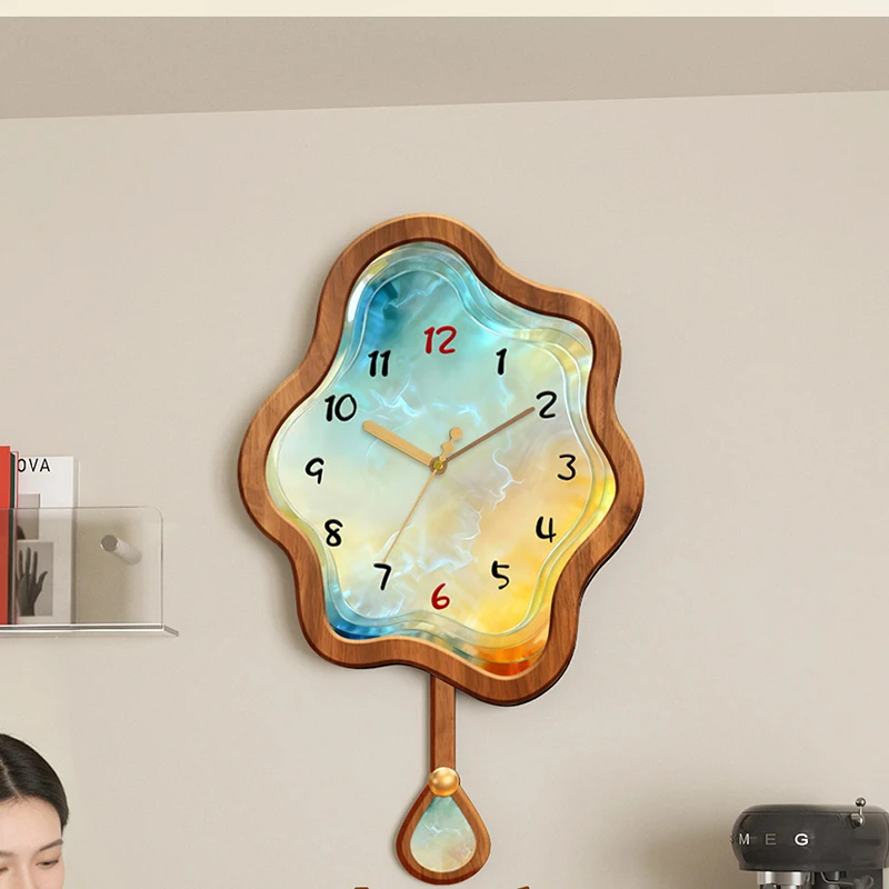 Aesthetic Design Wall Watch Xenomorph Creative Simple Minimalist Modern Clock Wall Interior Digital Reloj Pared Home Decoration