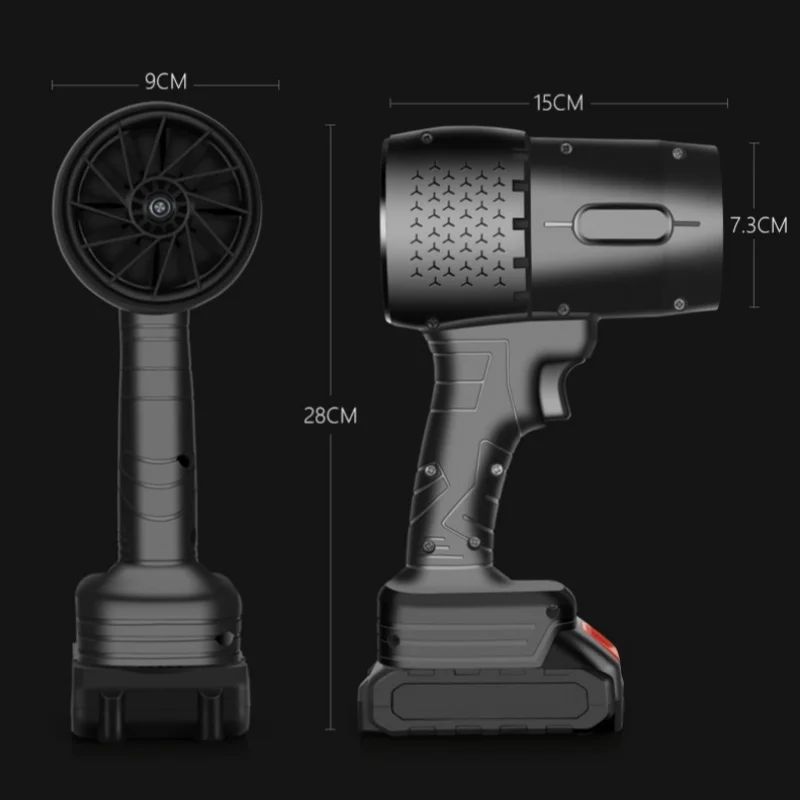 Imagem -06 - Rpm Ventilador Portátil Poderoso Ventilador de ar Elétrico Turbo Jet Ventilador Lavagem de Carro Pistola de ar Secador Handheld Violento Turbofan para Makita 140000