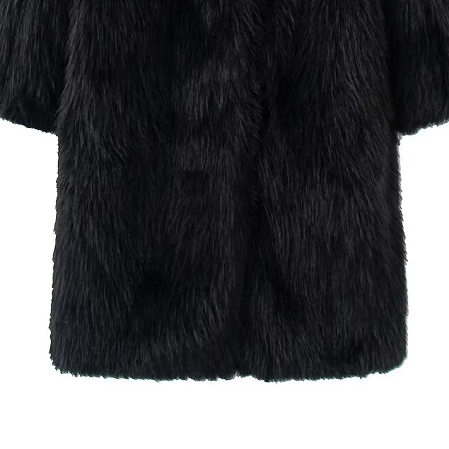 Gilet da donna in pelliccia sintetica 2025 Autunno New Sle Lunghezza media Pendolarismo Sle Long Sve Stand Versione senza cappello