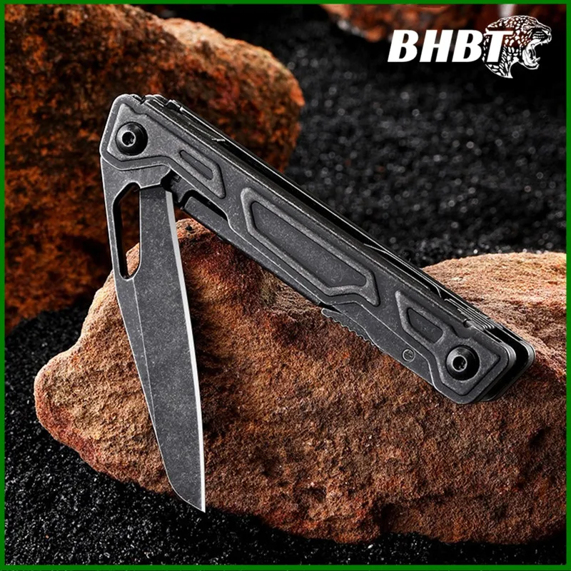 BHBT 19 in 1 멀티툴 나이프 EDC 휴대용 야외 캠핑 생존 다기능 도구 포켓 나이프 비트 포함