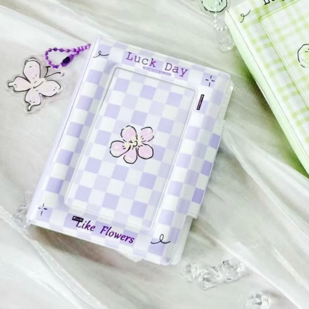 Cute Cartoon Puppy Card Album PVC Rose bow Photocard Binder 3 Inch with 16 Internal Pages Idol Card Collect Book Unisex