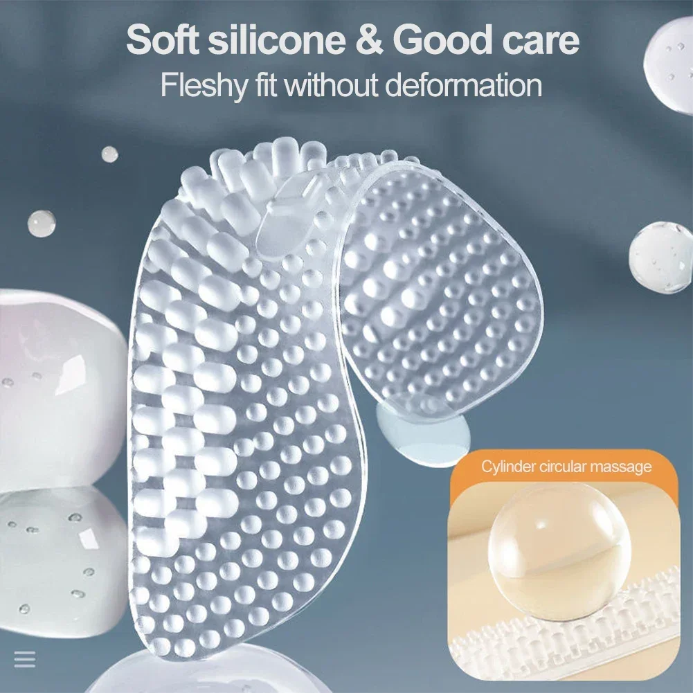 Silicone Heel Stickers Heels Grips for Women Men Anti Slip Heel Cushions Non-Slip Inserts Pads Foot Heel Care Protector