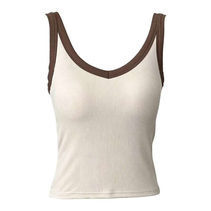 Seamlessly Wirefree Sports Bra Top Lightweight Moisture Wicking Racerback Vest For Gym Or Vacation