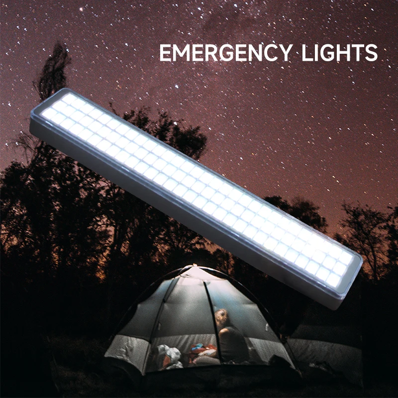 2 position LED Multifunctional Emergency Lights Rechargeable Handheld Outdoor Tent BBQ Fishing Adventure Warning Work Light Lamp