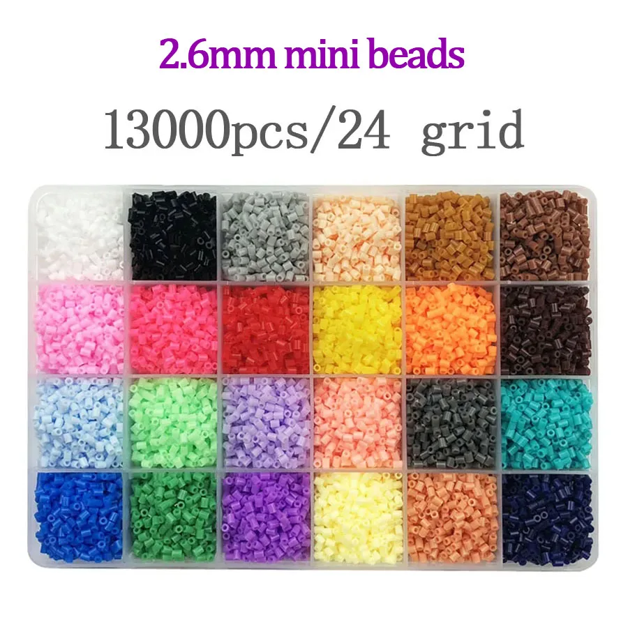 2.6mm 24/48colors Hama beads Education Iron beads PUPUKOU Beads 100% Quality Guarantee perler Fuse beads diy toy