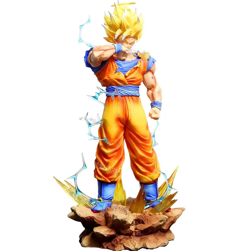 

Фигурка Dragon Ball Z SSJ2 Сон Гоку, 34 см, Супер Сайян 2, аниме-статуэтка, модель, украшение, подарок